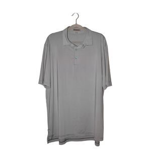 PETER‎ MILLAR $115 Navy White Summer Comfort Short Sleeve Polo Shirt Men's XL